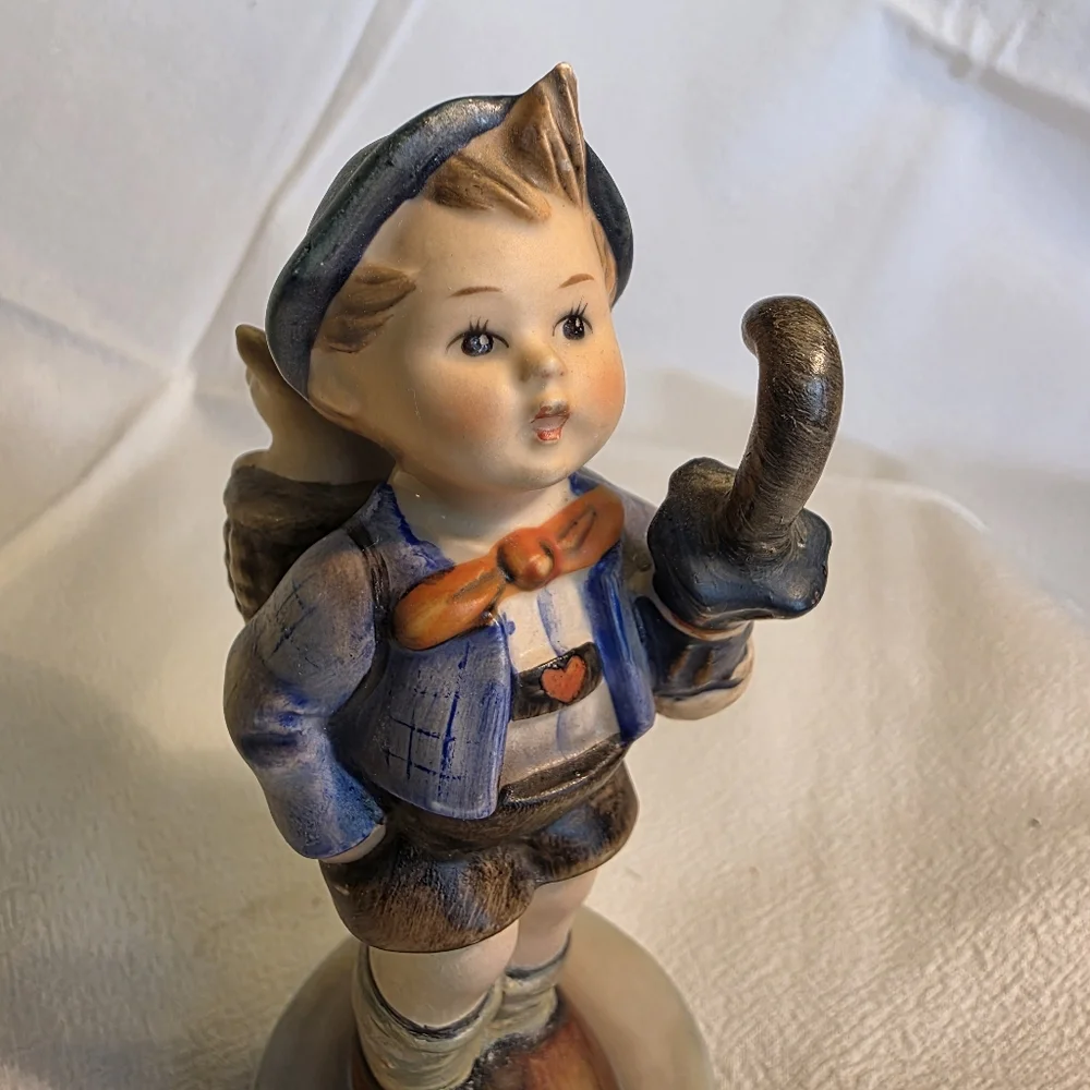 Vintage Goebel Hummel Home From The Market Figurine Boy Basket Pig TMK 3 RARE